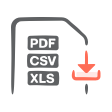 Web App feature Image Export PDF, CSV, & XLS